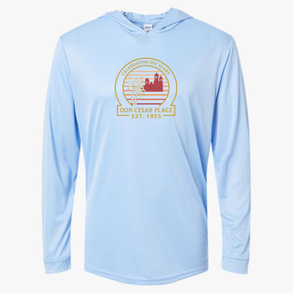 Paragon Unisex Bahama Performance Hooded Long Sleeve T-Shirt Thumbnail