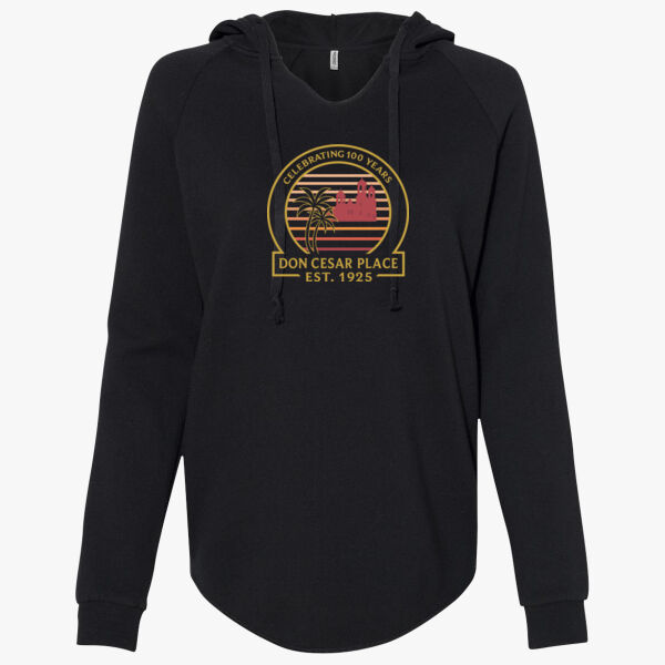 Independent Trading Women’s Lightweight California Wave Wash Hooded Sweatshirt Thumbnail