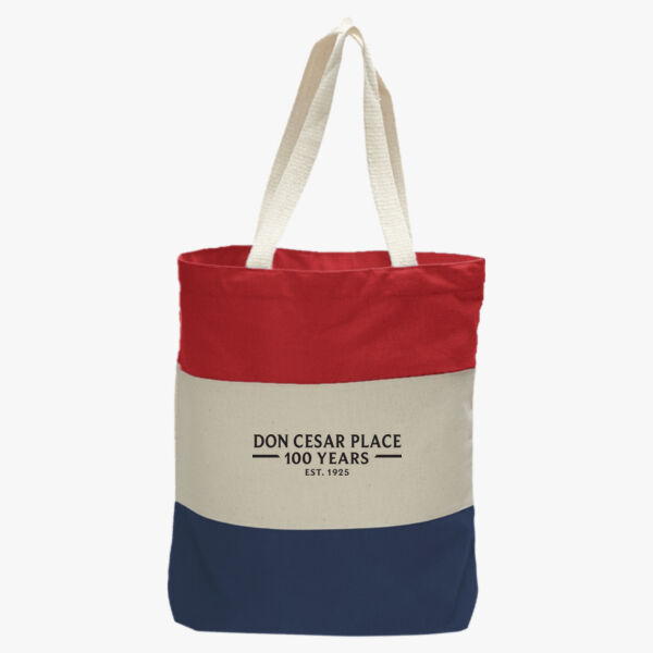 Tri-Color Tote - 12oz - 11L - 15"W x 15"H x 3"D Thumbnail